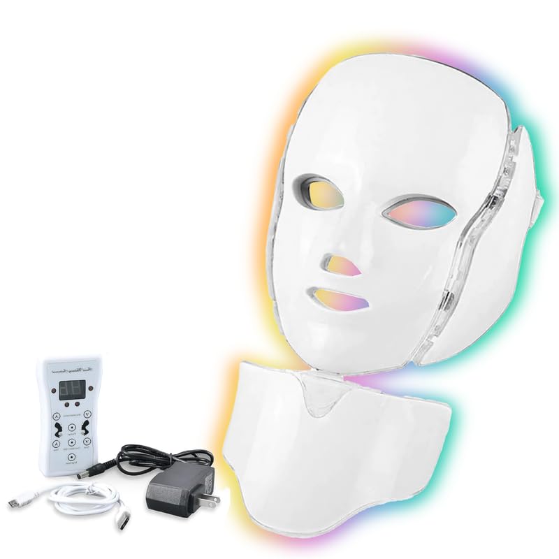 Amazon.com : Amblery Led Face Mask Light Therapy, 7 Colors